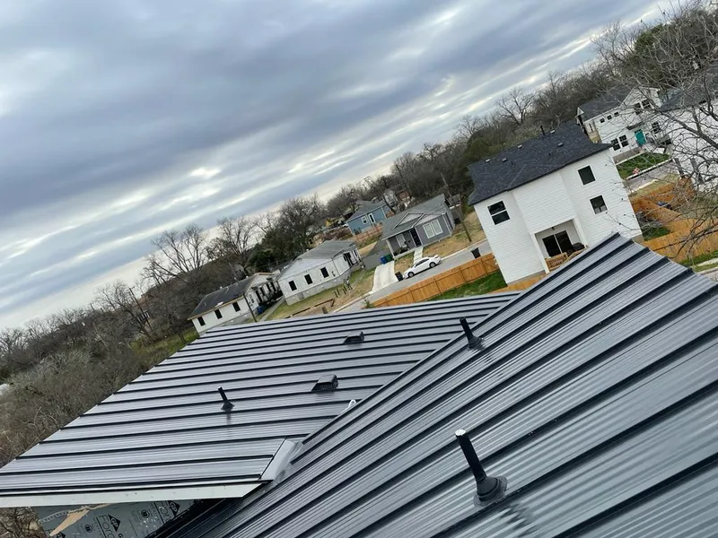 Standing seam metal roof panels with vents for Skylight Repair in Hot Springs